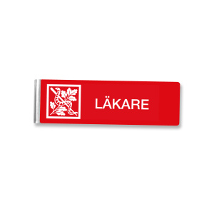 Skylt Läkare